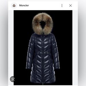 Moncler Fulmarus Navy Down Puffer Coat